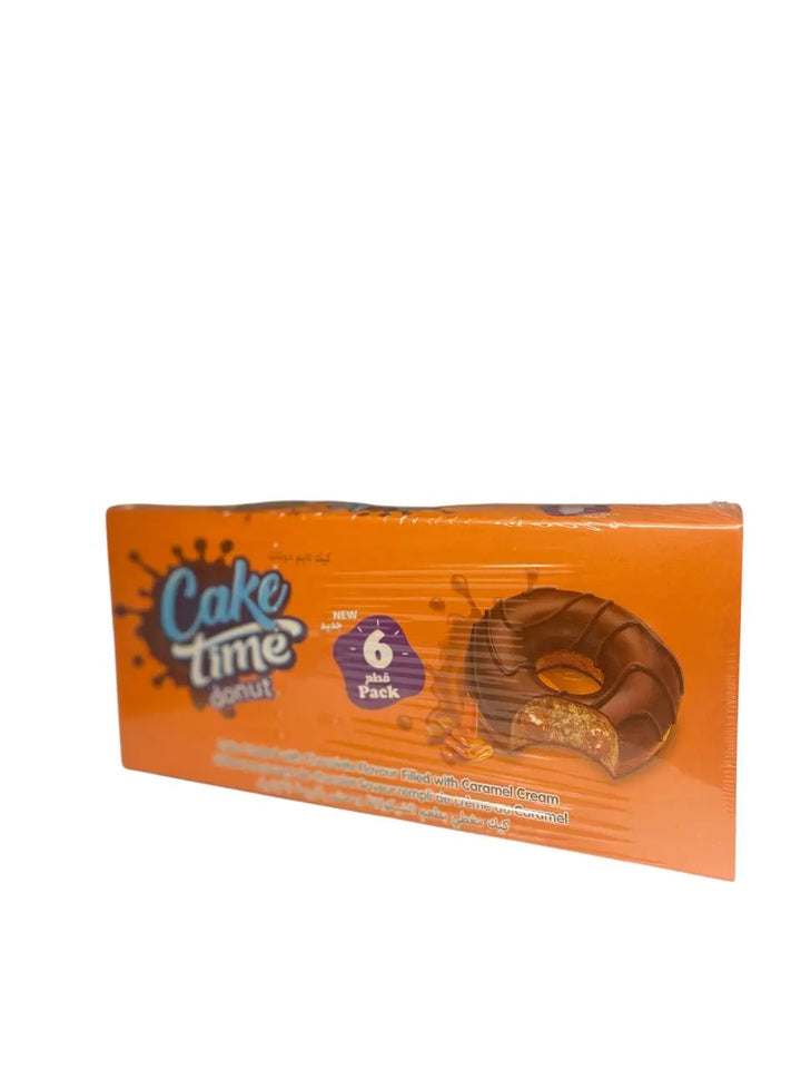 كيك تايم دونات 6قطع بطعم كاراميل  Cake time Sufraonline