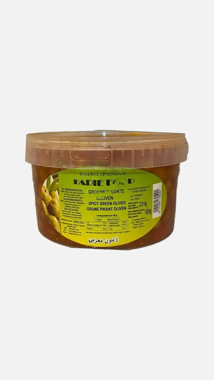 زيتون مغربي حار 1500غرام Sufraonline